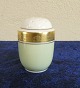 Dagmar with gold Danish porcelain, salt shaker with a plug in the bottom