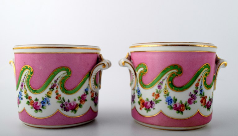 A pair of French 19 c. flower pots.