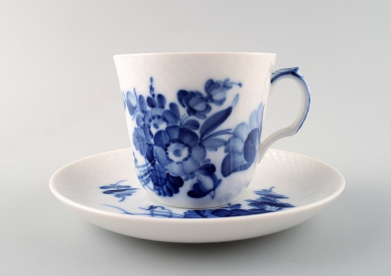 14 sets Royal Copenhagen Blue Flower curved Espresso cups, number 10/1546.