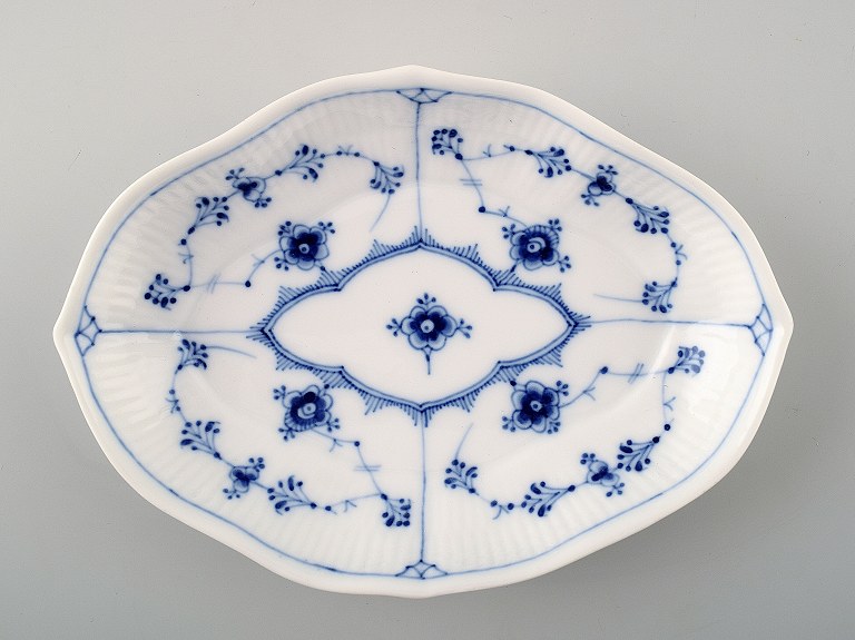 Royal Copenhagen Blue Fluted Plain, Oval Dish.
