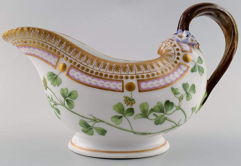 Rare Royal Copenhagen Royal Copenhagen Flora Danica antique gravy boat.