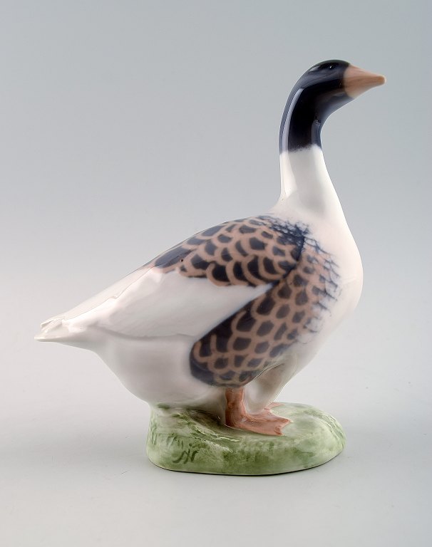 Royal Copenhagen, number 1088 Goose.
Designed by I. Nielsen in 1909.