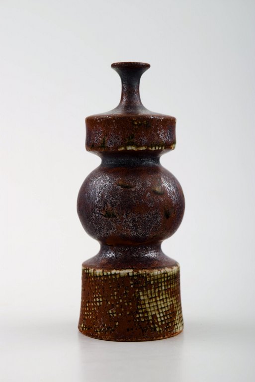 Stig Lindberg (1916-1982), Gustavsberg Studio hand, ceramic miniature vase.