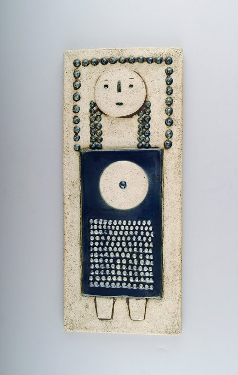 Wall plaque, stoneware, Sylvia Leuchovius, Rörstrand.