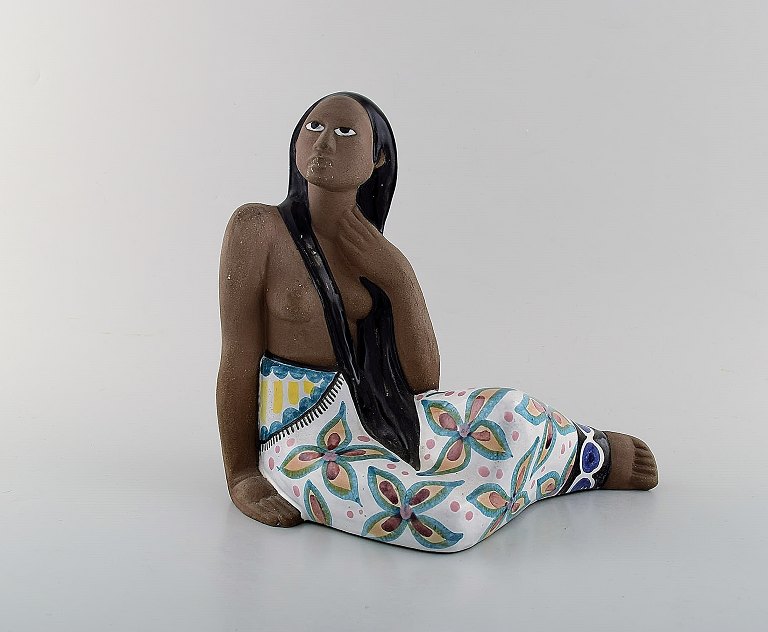 MARI SIMMULSON figure, ceramics, Upsala-Ekeby.
Exotic half-naked woman.