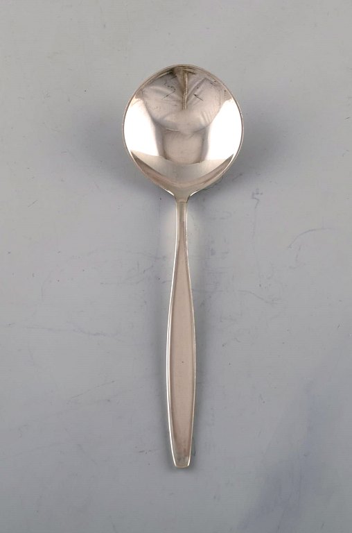 Tias Eckhoff for Georg Jensen. "Cypress" boullion spoon in sterling silver.
