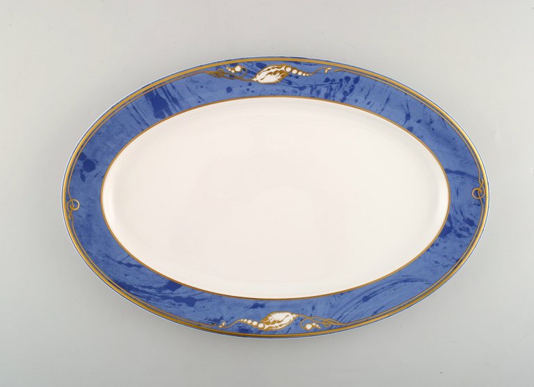 Royal Copenhagen. "Magnolia" oval dish. Late 20th century.
