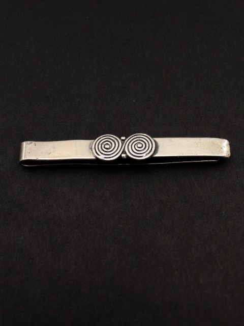 Vintage slipsenål L. 6 cm. stemplet Sterling John L  Denmark