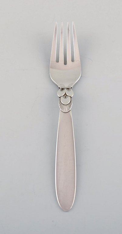 Georg Jensen Cactus salad fork in sterling silver. 12 pcs in stock.
