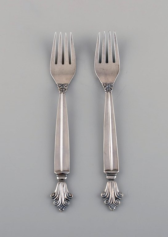 Two Georg Jensen Acanthus children