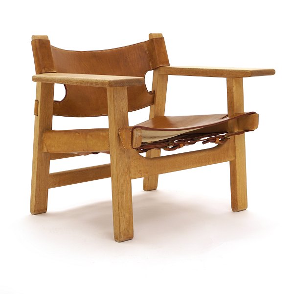 The Spanish Chair by Børge Mogensen, Denmark. Oak and leather