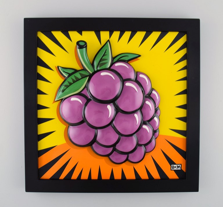 Burton Morris (b. 1964) for Goebel. Porcelain wall plaque. "Raspberry". 21st 
Century.
