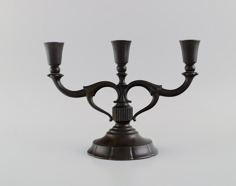 Just Andersen (1884-1943), Denmark. Candleholder in disko metal. Mid-20th 
century. Model number 2112.
