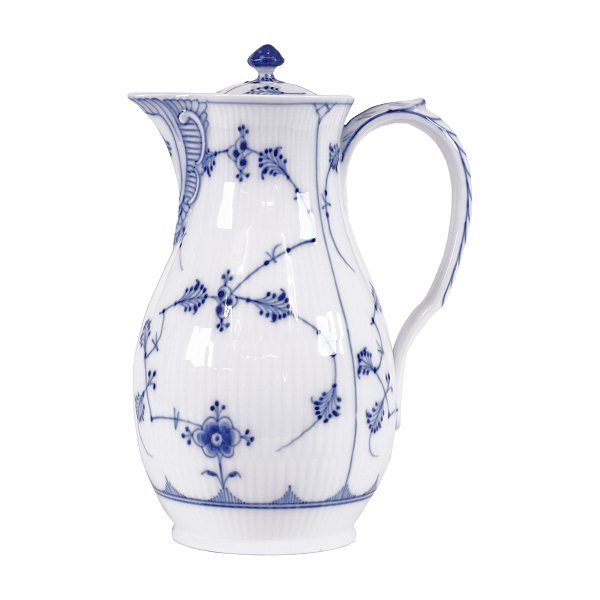 Royal Copenhagen blue fluted plain lidded jug. #31. 1. grade. H: 23cm