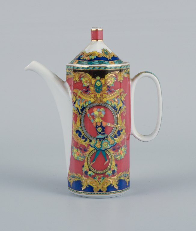 Gianni Versace for Rosenthal, porcelain miniature jug."Le Roi Soleil".