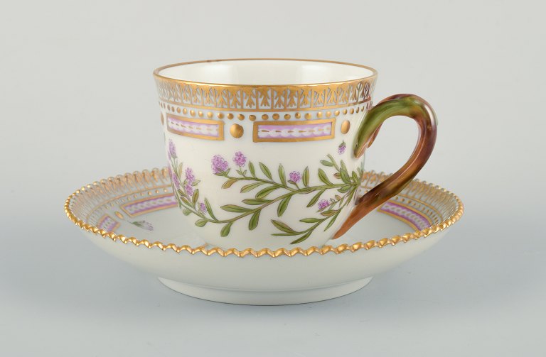 Royal Copenhagen Flora Danica coffee cup and saucer.