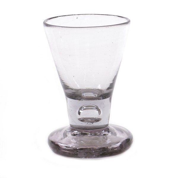Norwegischer Freimaurer Glas vom Glaswerk Nøstetangen um 1770. H: 11,8cm