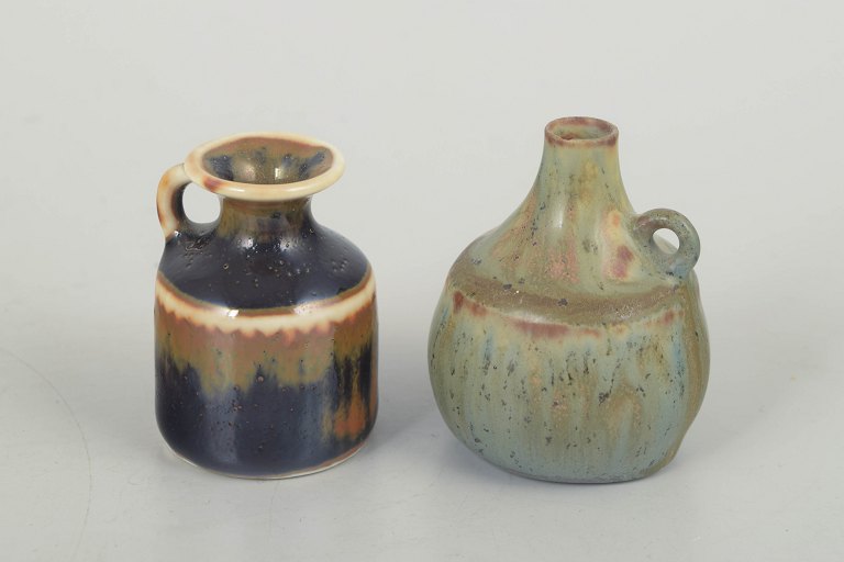 Carl-Harry Stålhane for RörstrandTwo Miniature Vases, Mid 20th Century.