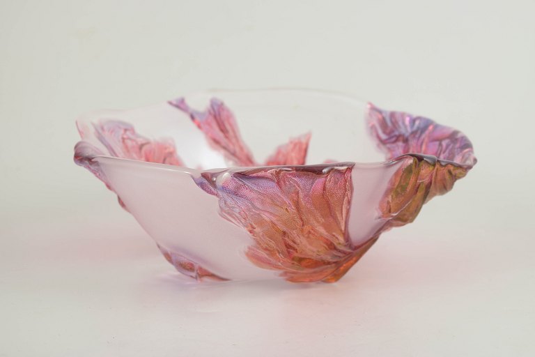 European Art Glass Bowl, mid 20th century.