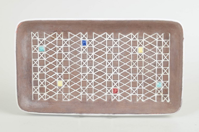 Ingrid Atterberg for Upsala-Ekeby, rektangulært fad.