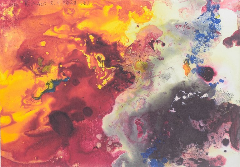 Gerhard Richter, farvetryk, tysk kunstner.