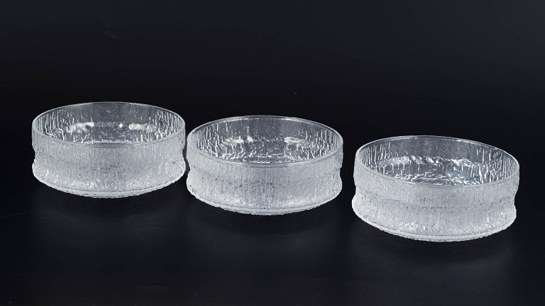 Tapio Wirkkala for Iittala, set of three bowls Hopla series.