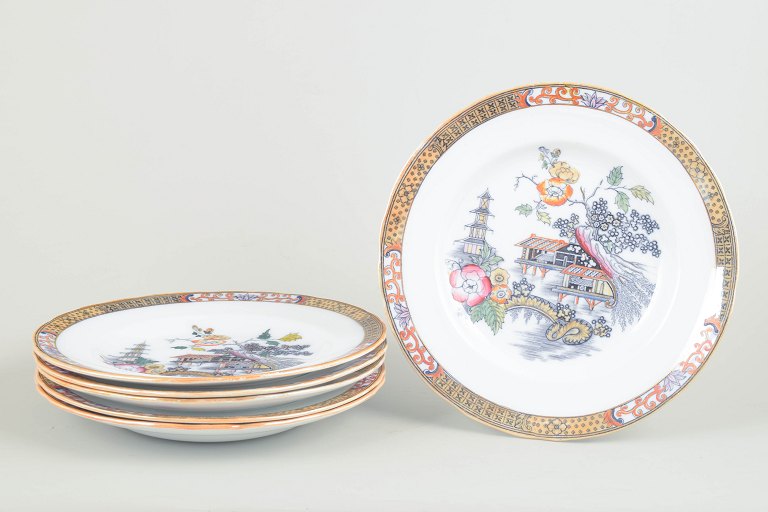 Rörstrand Japan series, set of six dinner plates.