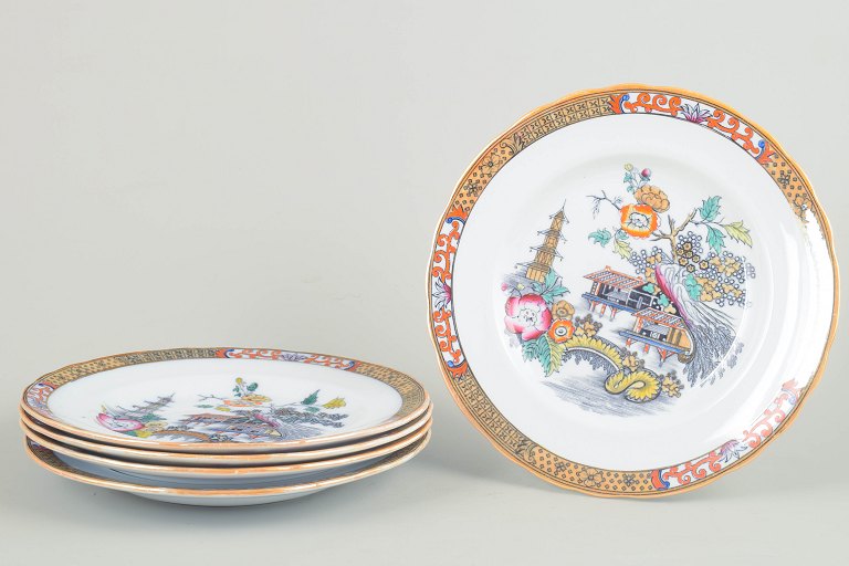 Rörstrand Japan series, set of five dinner plates.
