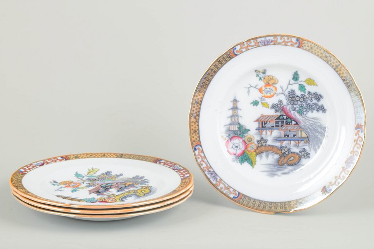 Rörstrand Japan series, set of four dinner plates.