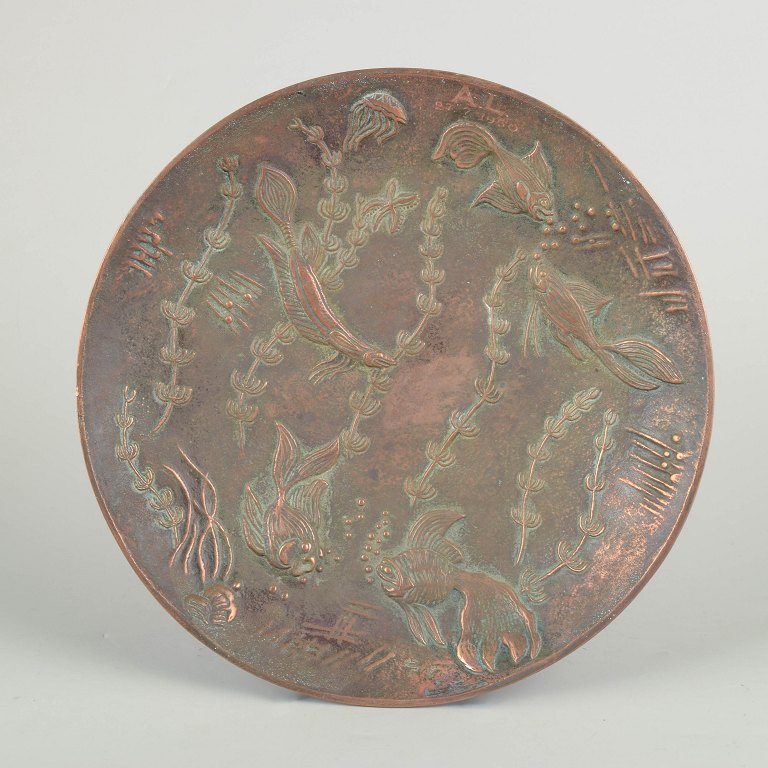 Gunnar Nylund, bronze dish.