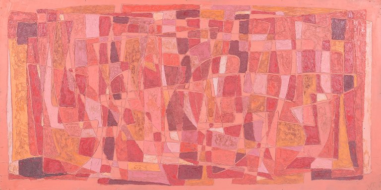 Vita Thymann, oil on board, listed Danish artist.