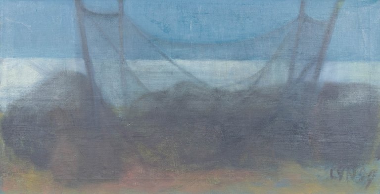 Lars Yngve Nilsson, oil on canvas, listed Swedish artist.