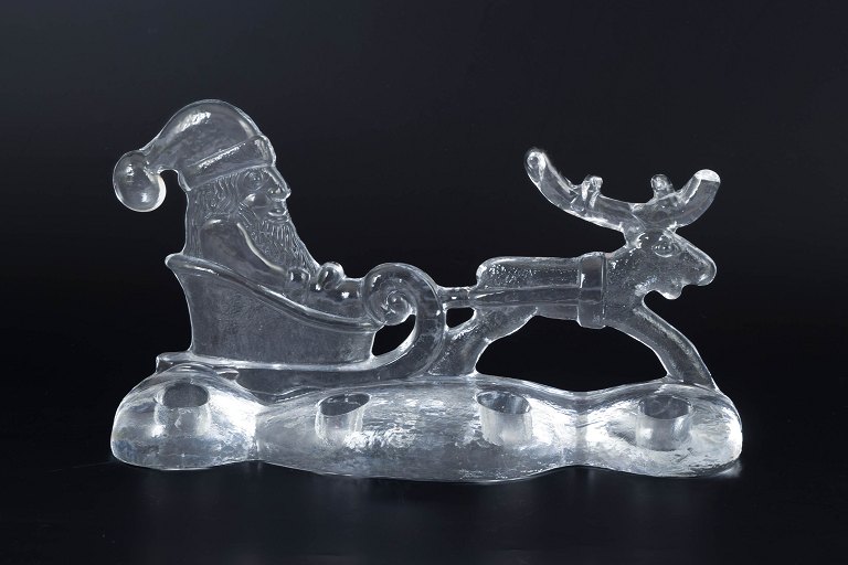 Bertil Vallien for Kosta Boda, santa claus candle holder.