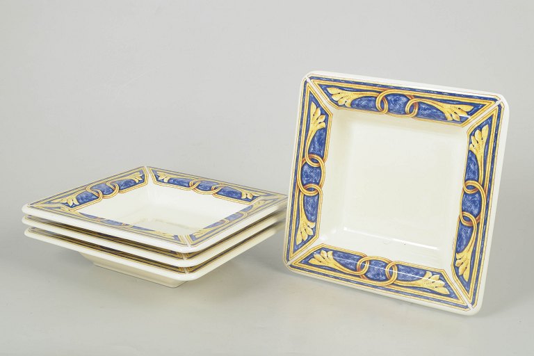 Tiffany Boutique, set of four dinner plates.