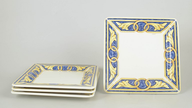 Tiffany Boutique, set of four dinner plates.