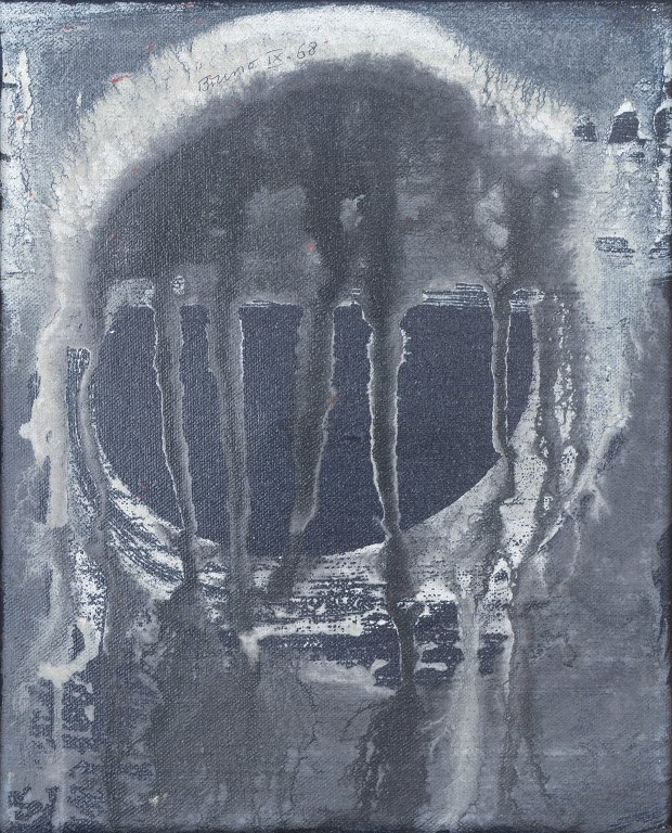 German painter, abstract oil on canvas.