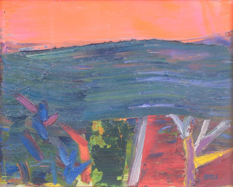 Lars Bertle, “Afton, Rhodos”, svensk modernist.